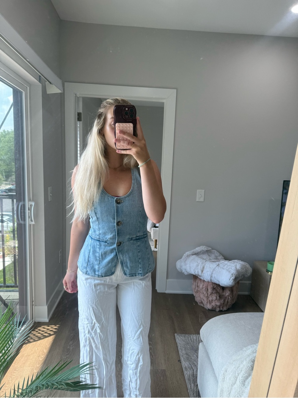 MADEWELL denim vest top 4 NWT - Picture 7 of 14